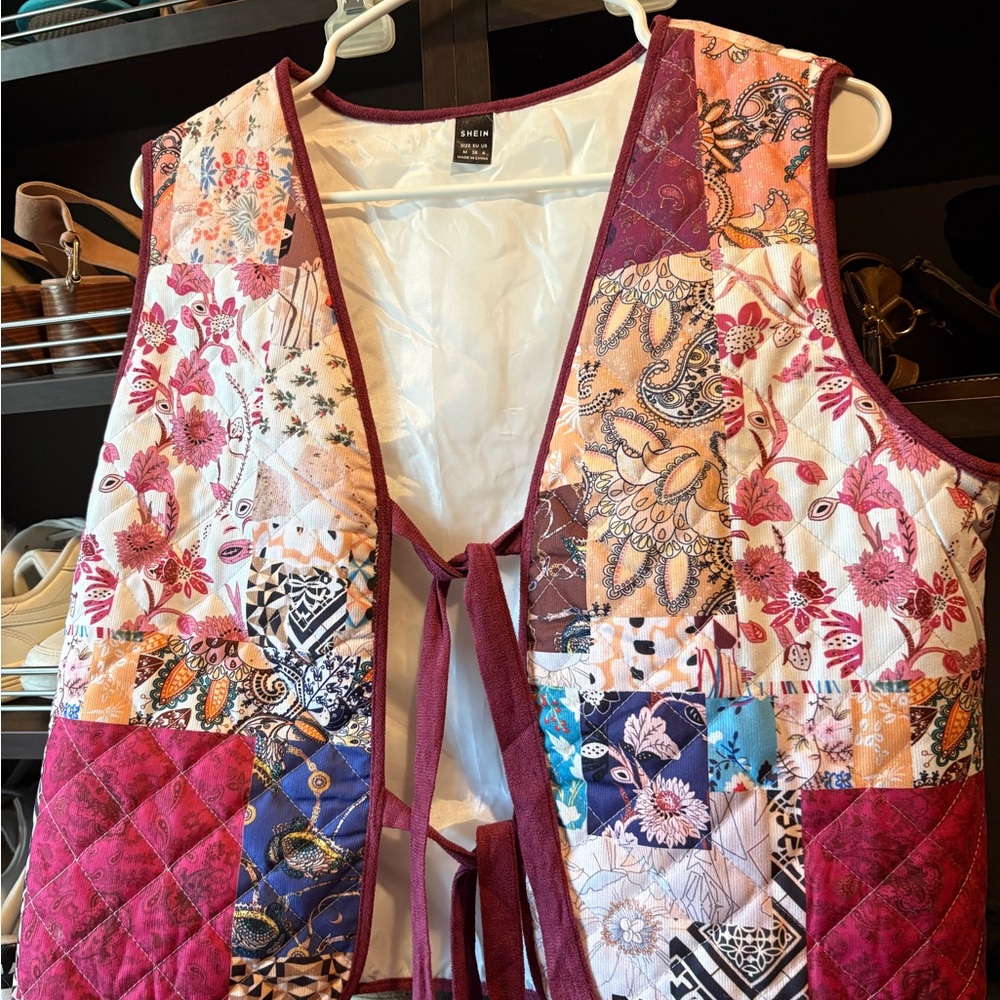 SHEIN Multicolor Patchwork Vest